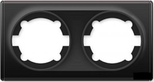 Рамка универсальная OneKeyElectro Florence 2-м. черный картинка